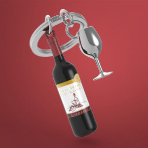 Llavero Vino Tinto