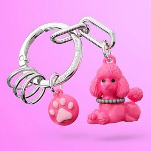 Keycharm Poodle Rosa